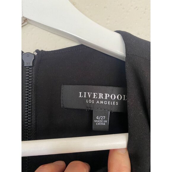 New with Tags - Liverpool Los Angeles Black Sleeveless Sheath Dress Size 4/27 - Picture 5 of 10